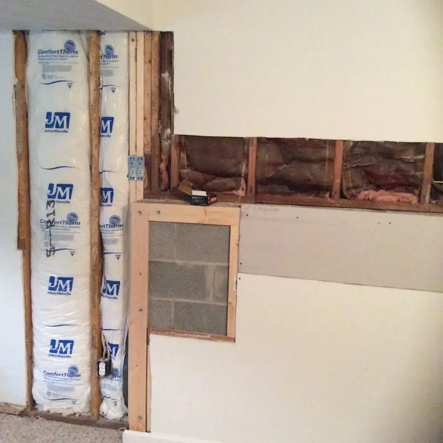Wall insulation replacement during Contents Cleaning & Restoration in Four Corners